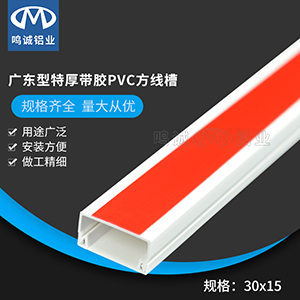 30×15广东型特厚带胶PVC方线槽